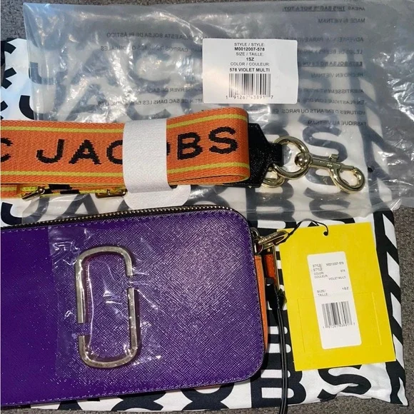 Marc jacobs snapshot silver multi hot sale